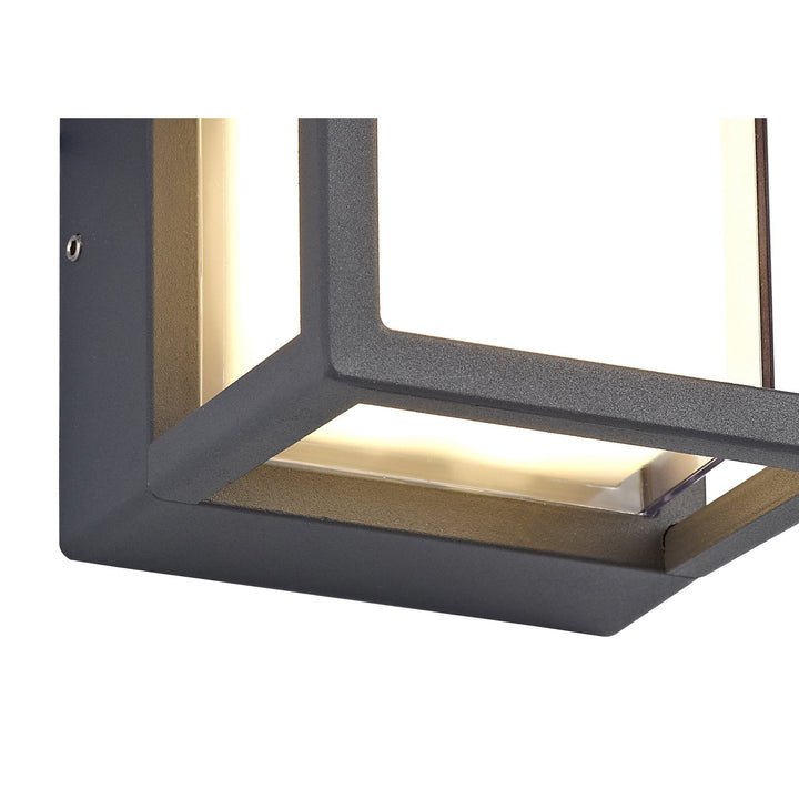 Nelson Lighting NL72099 Rhys Outdoor Square Down Light LED Anthracite