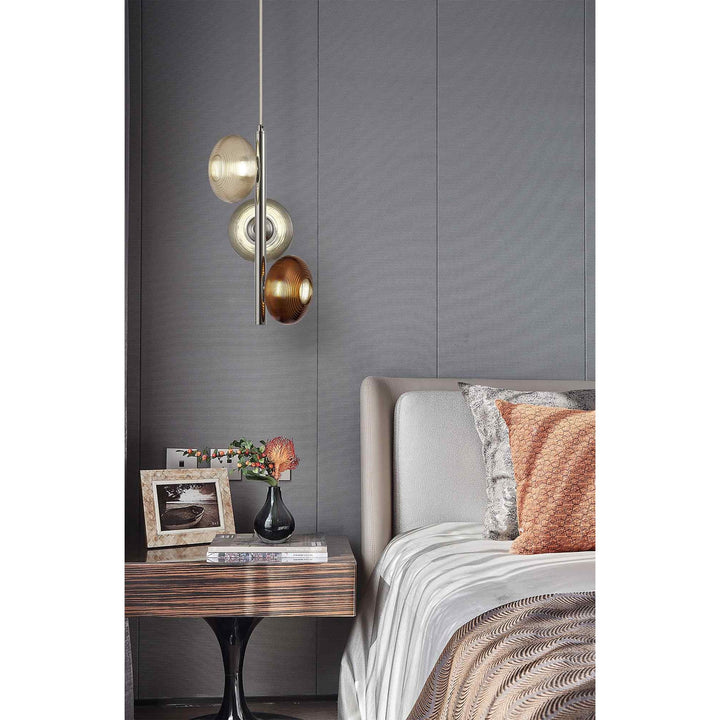 Nelson Lighting NL74389 Rome Wall Light Switched LED Smoked/Polished Chrome