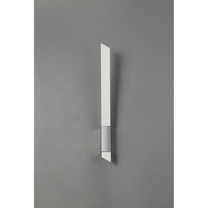 Nelson Lighting NL73609 Salva Wall Lamp LED Sand White/Polished Chrome