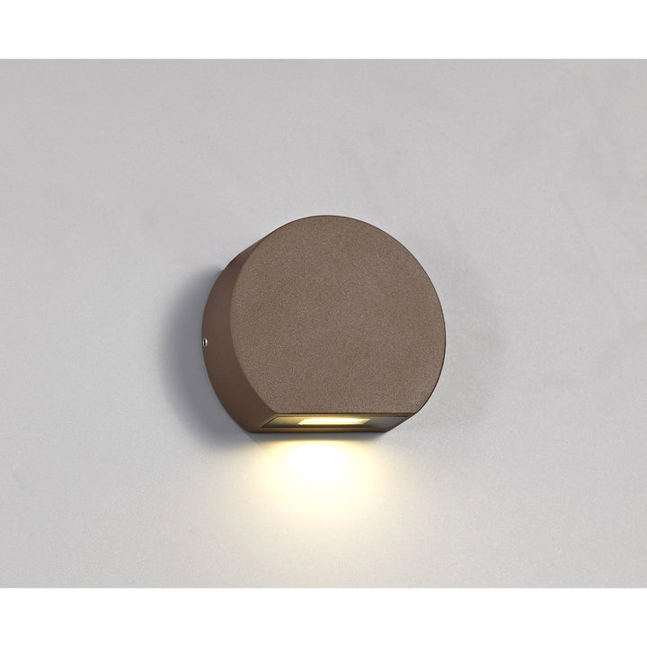 Nelson Lighting NL72299 Sian Outdoor Wall Lamp LED Dark Brown