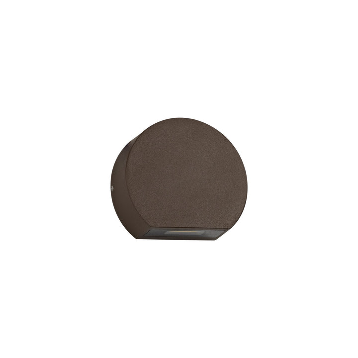 Nelson Lighting NL72299 Sian Outdoor Wall Lamp LED Dark Brown