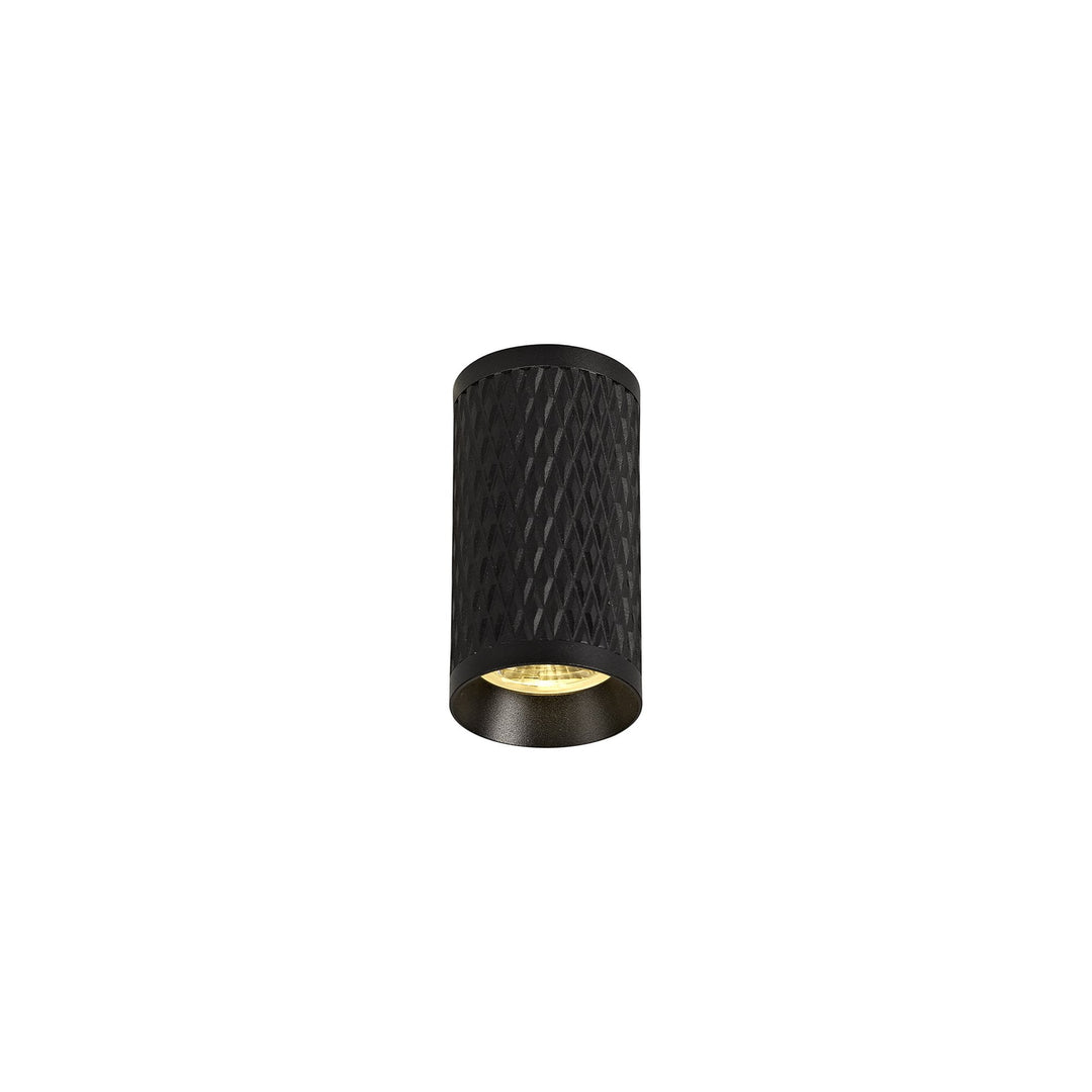 Nelson Lighting NL80149 Silence 11cm Surface Mounted Ceiling Light 1 Light Sand Black