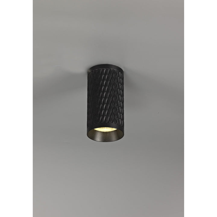 Nelson Lighting NL80149 Silence 11cm Surface Mounted Ceiling Light 1 Light Sand Black
