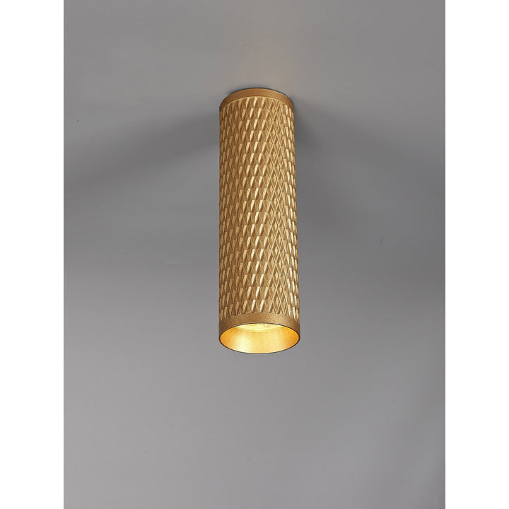 Nelson Lighting NL80209 Silence 20cm Surface Mounted Ceiling Light 1 Light Champagne Gold