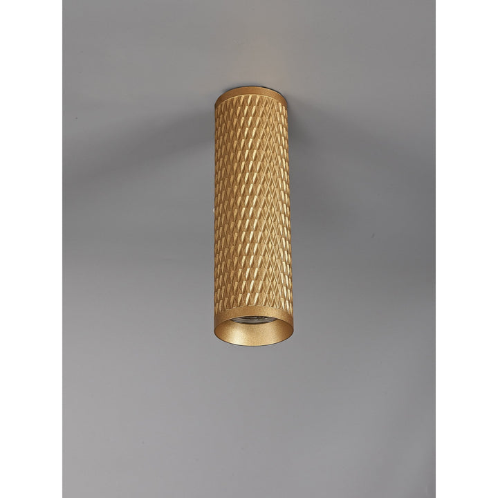 Nelson Lighting NL80209 Silence 20cm Surface Mounted Ceiling Light 1 Light Champagne Gold