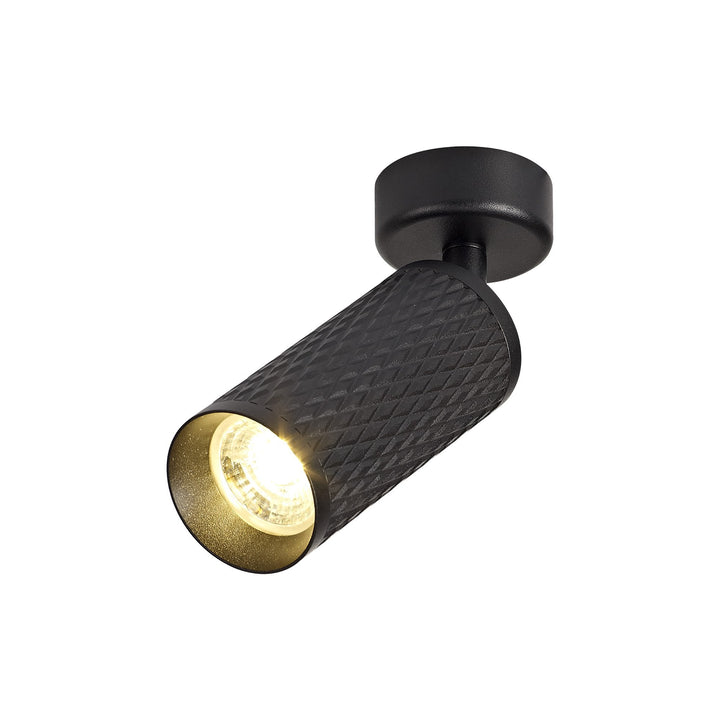 Nelson Lighting NL80269 Silence Surface Mounted Spot Light 1 Light Sand Black