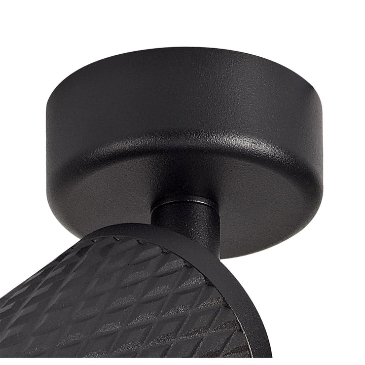 Nelson Lighting NL80269 Silence Surface Mounted Spot Light 1 Light Sand Black