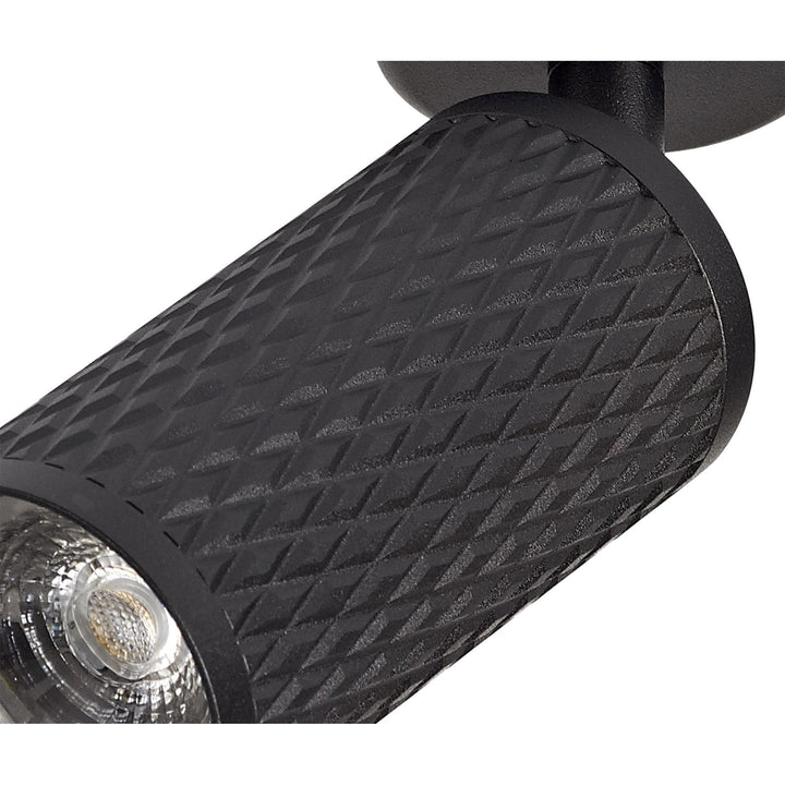 Nelson Lighting NL80269 Silence Surface Mounted Spot Light 1 Light Sand Black