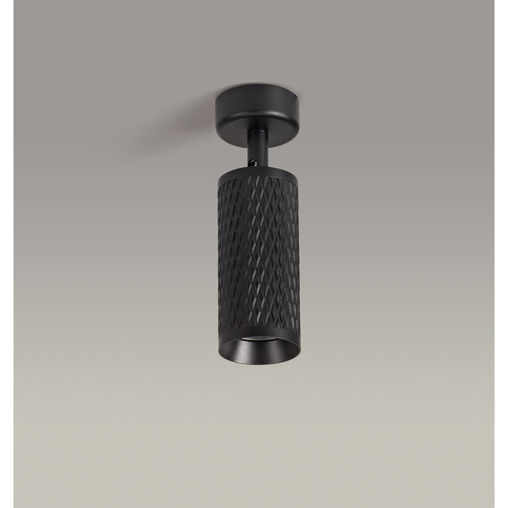 Nelson Lighting NL80269 Silence Surface Mounted Spot Light 1 Light Sand Black