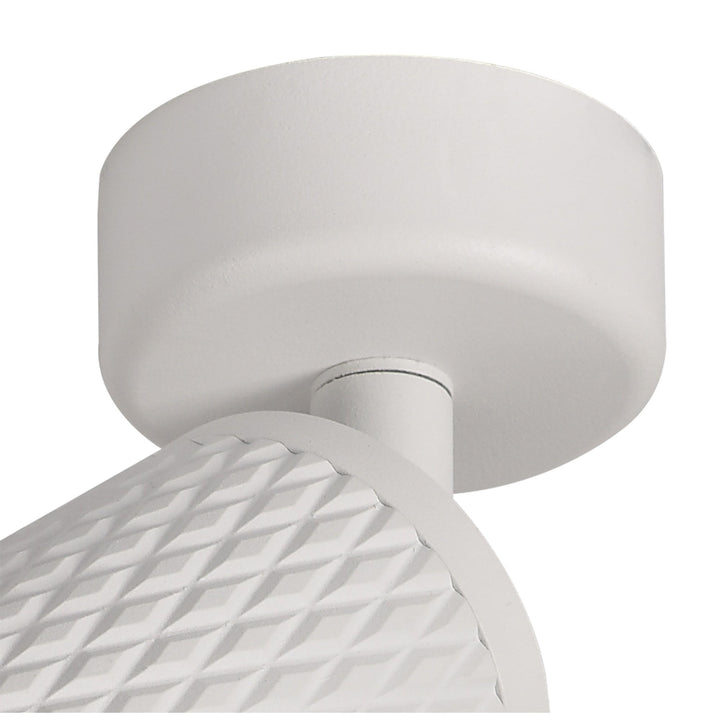 Nelson Lighting NL80279 Silence Surface Mounted Spot Light 1 Light Sand White