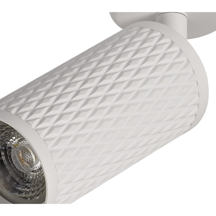 Nelson Lighting NL80279 Silence Surface Mounted Spot Light 1 Light Sand White