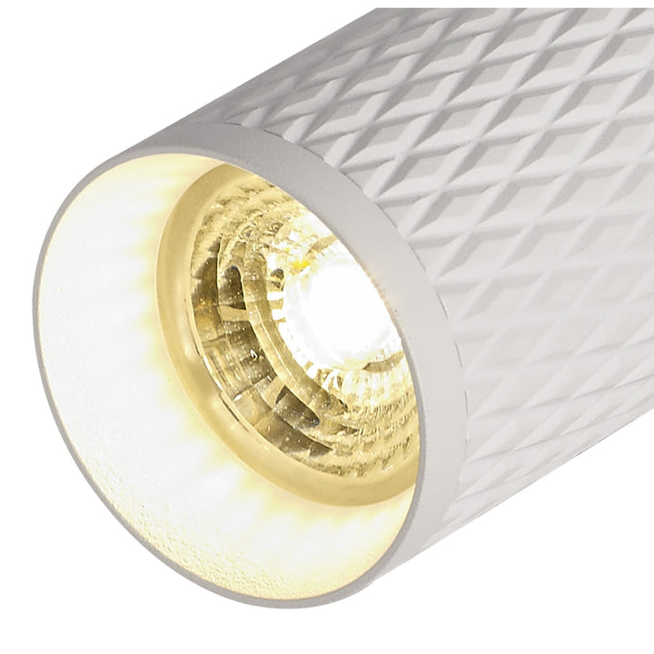 Nelson Lighting NL80279 Silence Surface Mounted Spot Light 1 Light Sand White