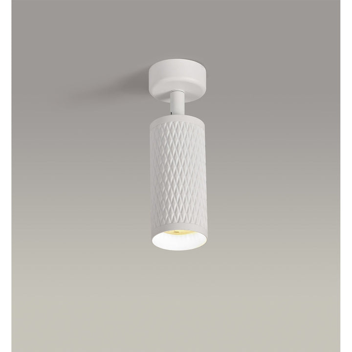 Nelson Lighting NL80279 Silence Surface Mounted Spot Light 1 Light Sand White