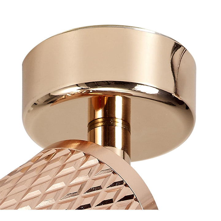 Nelson Lighting NL80299 Silence Surface Mounted Spot Light 1 Light Rose Gold