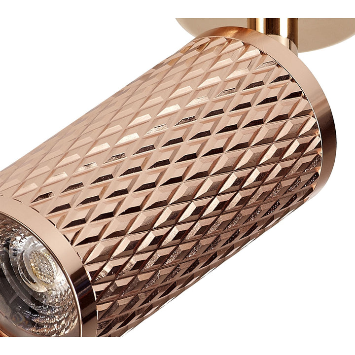 Nelson Lighting NL80299 Silence Surface Mounted Spot Light 1 Light Rose Gold