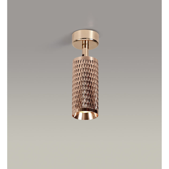 Nelson Lighting NL80299 Silence Surface Mounted Spot Light 1 Light Rose Gold