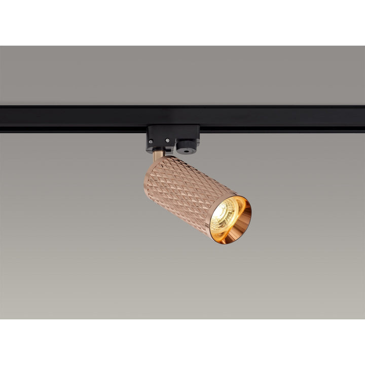 Nelson Lighting NL80339 Silence Track Spot Light 1 Light Rose Gold