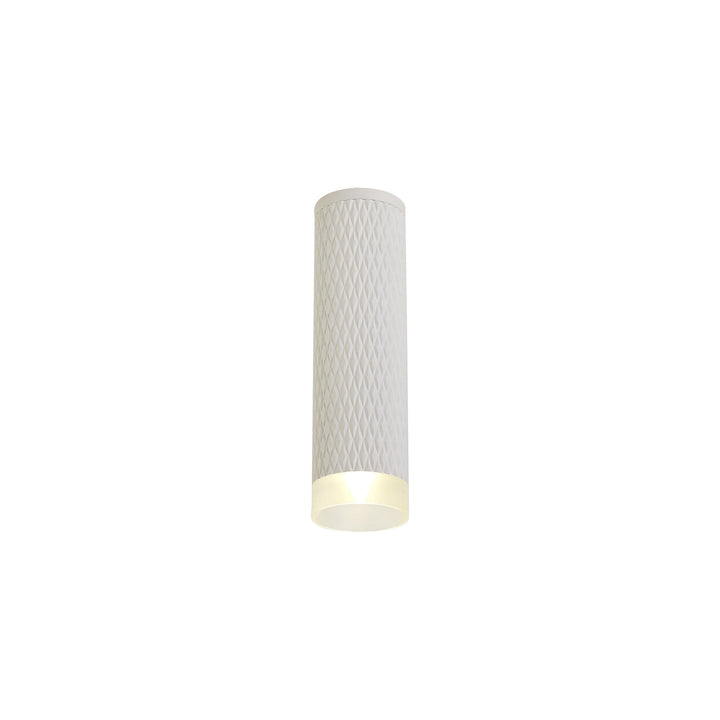 Nelson Lighting NLK01709 Silence 1 Light 20cm Surface Mounted Ceiling Sand White/Acrylic Ring