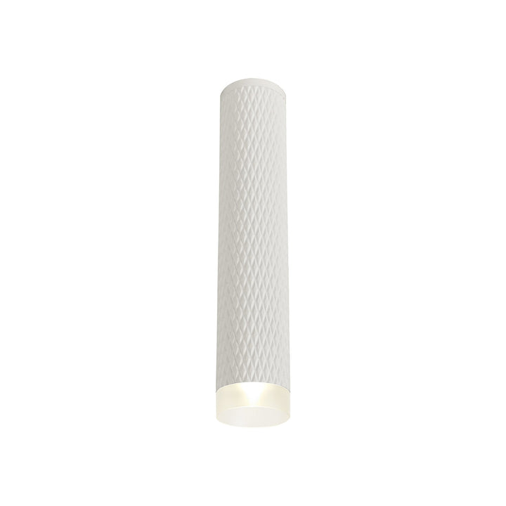 Nelson Lighting NLK01749 Silence 1 Light 30cm Surface Mounted Ceiling Sand White/Acrylic Ring