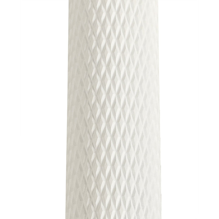 Nelson Lighting NLK01749 Silence 1 Light 30cm Surface Mounted Ceiling Sand White/Acrylic Ring