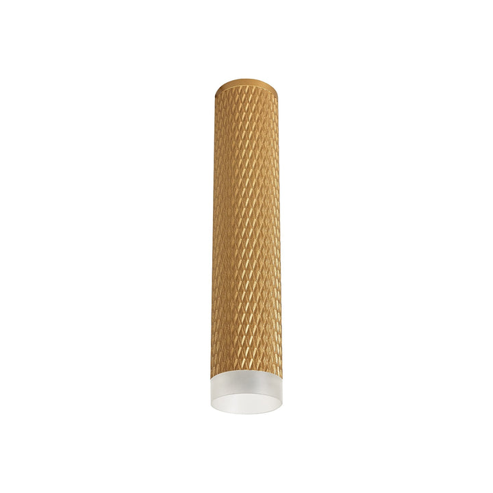 Nelson Lighting NLK01759 Silence 1 Light 30cm Surface Mounted Ceiling Champagne Gold/Acrylic Ring