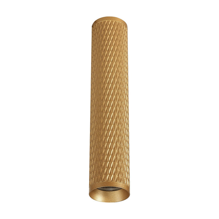 Nelson Lighting NLK01759 Silence 1 Light 30cm Surface Mounted Ceiling Champagne Gold/Acrylic Ring