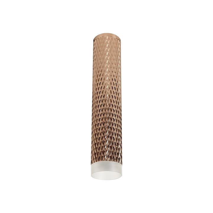 Nelson Lighting NLK01769 Silence 1 Light 30cm Surface Mounted Ceiling Rose Gold/Acrylic Ring