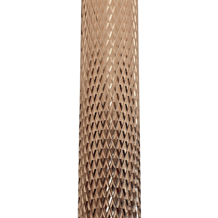 Nelson Lighting NLK01769 Silence 1 Light 30cm Surface Mounted Ceiling Rose Gold/Acrylic Ring