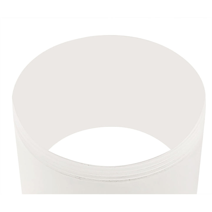 Nelson Lighting NLK01789 Silence 1 Light Surface Mounted Spot Light Sand White/Acrylic Ring