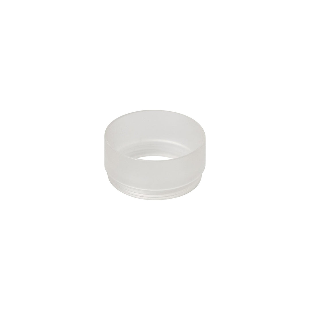 Nelson Lighting NLK01829 Silence 1 Light Track Spot Light Sand White/Acrylic Ring