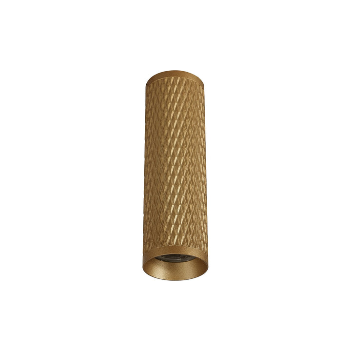 Nelson Lighting NLK01989 Silence 1 Light 20cm Pendant Light Champagne Gold/Acrylic Ring