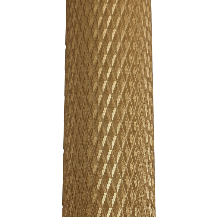 Nelson Lighting NLK01989 Silence 1 Light 20cm Pendant Light Champagne Gold/Acrylic Ring