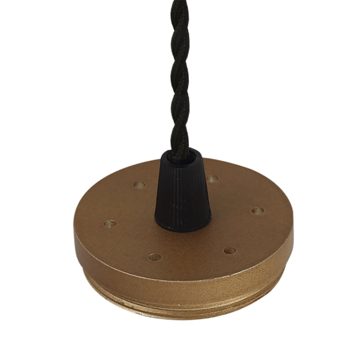 Nelson Lighting NLK02019 Silence 1 Light 20cm Pendant Light Champagne Gold
