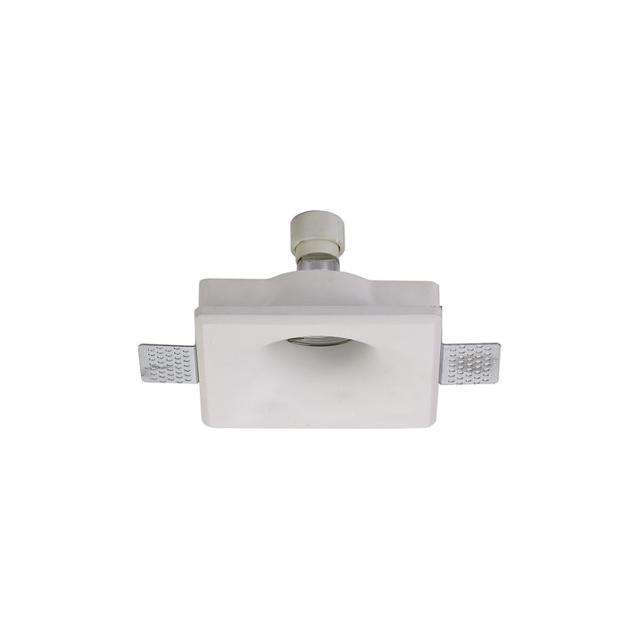 Nelson Lighting NL71689 Sucro Square Deep Recessed Spot Light White Paintable Gypsum