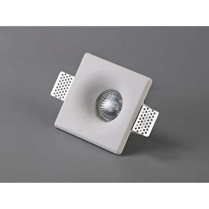 Nelson Lighting NL71689 Sucro Square Deep Recessed Spot Light White Paintable Gypsum
