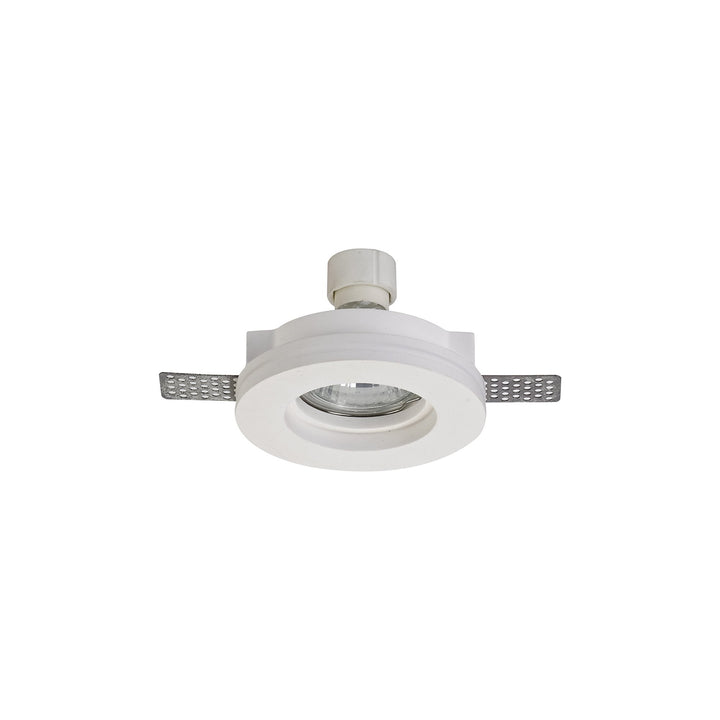 Nelson Lighting NL71709 Sucro Round Stepped Recessed Spot Light White Paintable Gypsum