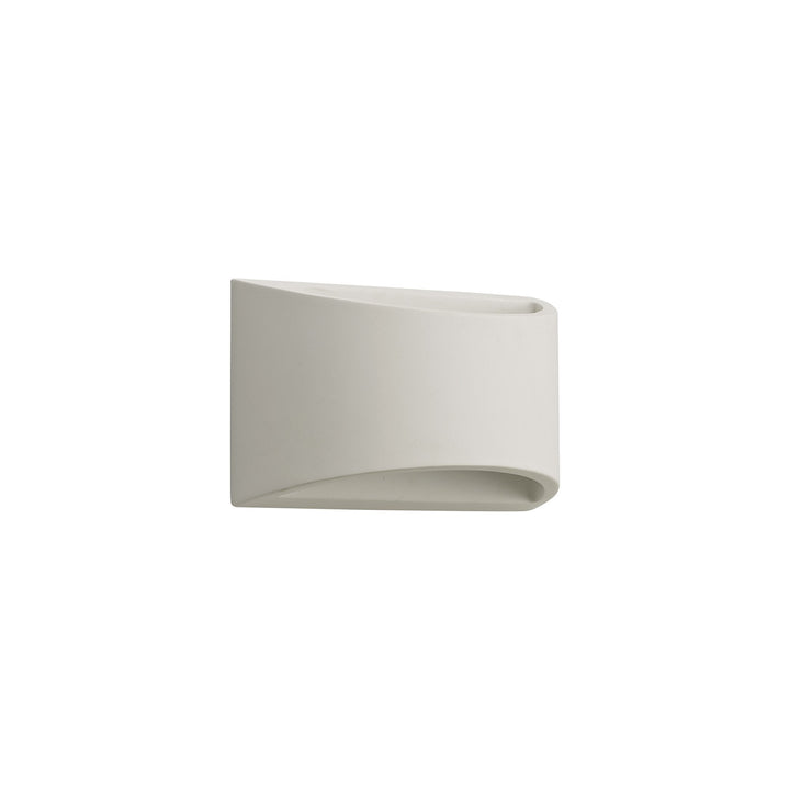 Nelson Lighting NL71759 Sucro Rectangular Wall Lamp 1 Light White Paintable Gypsum