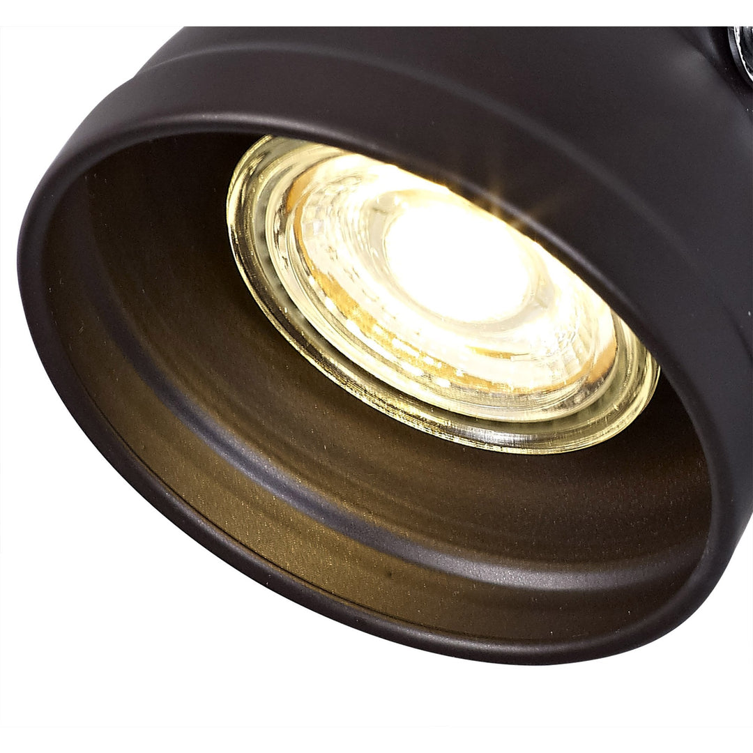 Nelson Lighting NL81509 Tabby Adjustable Spot Light 1 Light Oiled Bronze/Polished Chrome