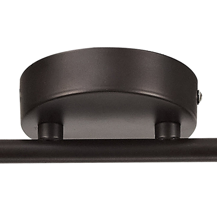 Nelson Lighting NL81529 Tabby Adjustable Bar Spot Light 4 Light Oiled Bronze/Polished Chrome
