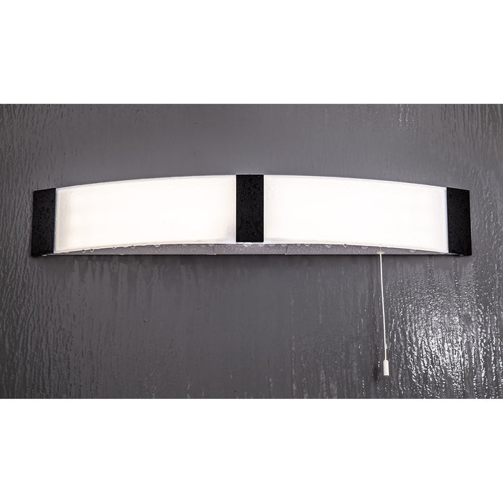 Nelson Lighting NL83929 Tilly Bathroom LED Wall Lamp Shaver Socket Black