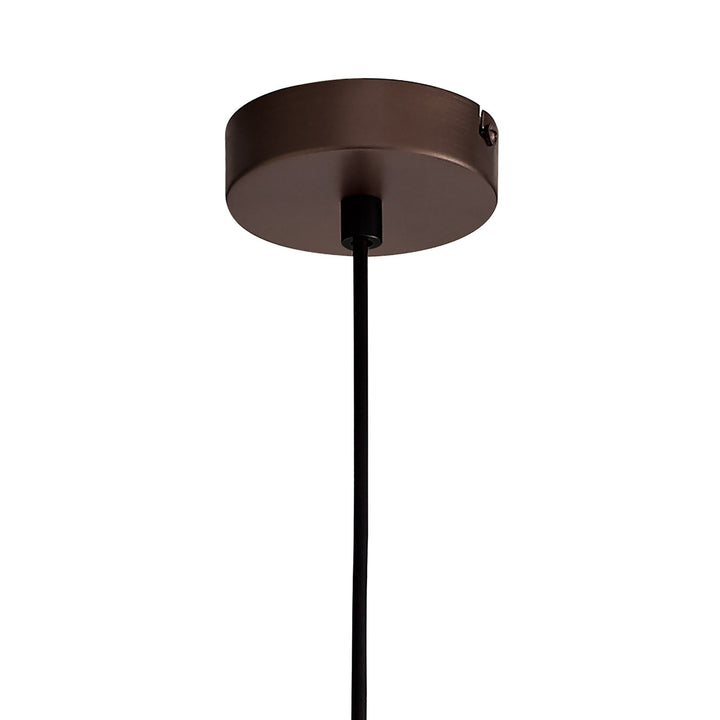 Nelson Lighting NL76019 Timmy Single Pendant 1 Light Adjustable Gloss Coffee