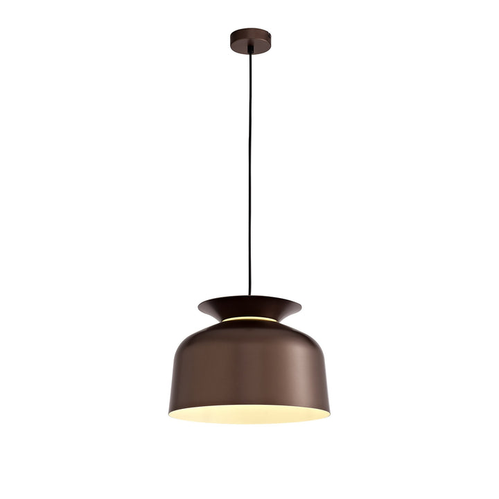 Nelson Lighting NL76019 Timmy Single Pendant 1 Light Adjustable Gloss Coffee