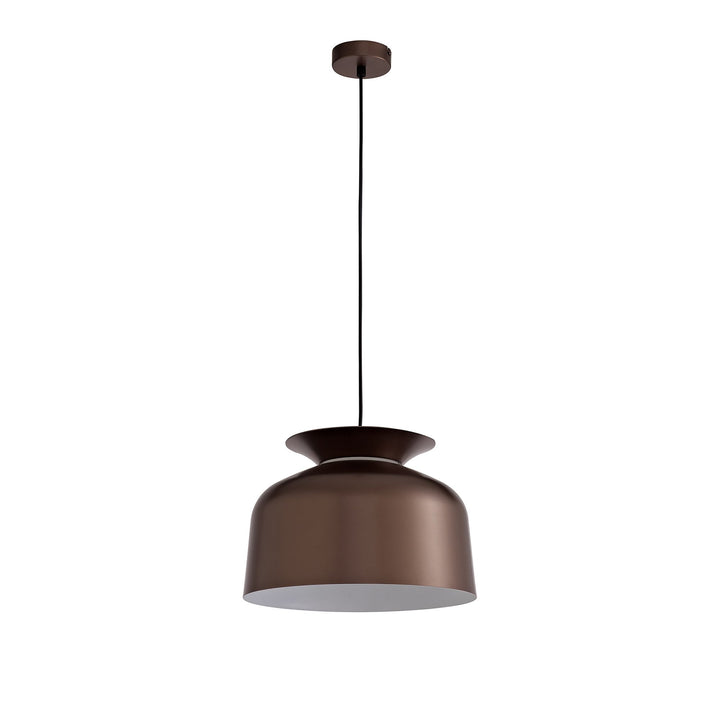 Nelson Lighting NL76019 Timmy Single Pendant 1 Light Adjustable Gloss Coffee