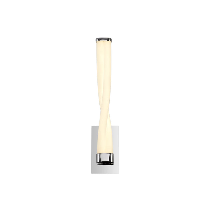 Nelson Lighting NL73889 Twill Bathroom Wall Lamp Small LED Polished Chrome