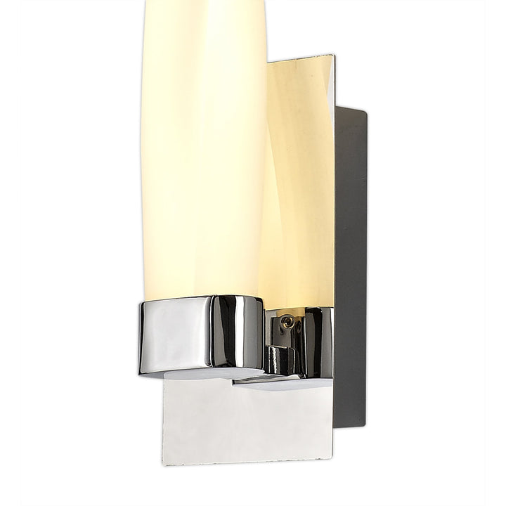 Nelson Lighting NL73889 Twill Bathroom Wall Lamp Small LED Polished Chrome