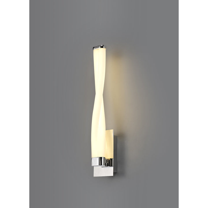 Nelson Lighting NL73889 Twill Bathroom Wall Lamp Small LED Polished Chrome