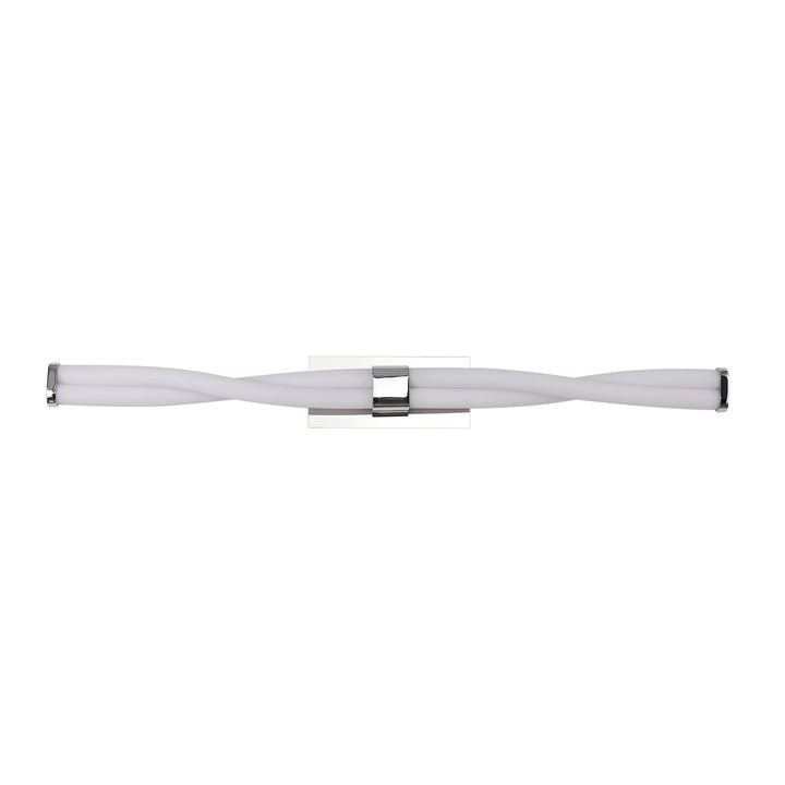 Nelson Lighting NL73899 Twill Bathroom Wall Lamp Large LED Polished Chrome