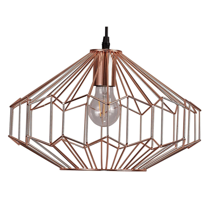 Nelson Lighting NL71349 Valerie Medium Pendant 1 Light Antique Copper