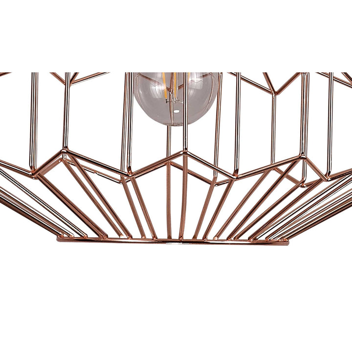 Nelson Lighting NL71349 Valerie Medium Pendant 1 Light Antique Copper