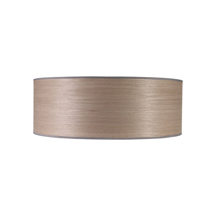 Nelson Lighting NL76939 Vivi Round 600x 210mm Wood Effect Shade Grey Oak/White Laminate